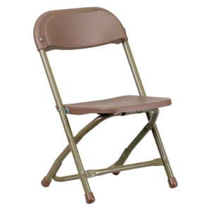 Brown-Kids-Plastic-Folding-Chair
