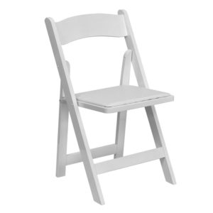 White-Wood-Folding-Chair-with-White-Vinyl-Padded-Seat