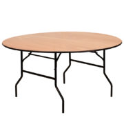 60%22-Round-with-30%22H-Wood-Folding-Table-8-to-10-People