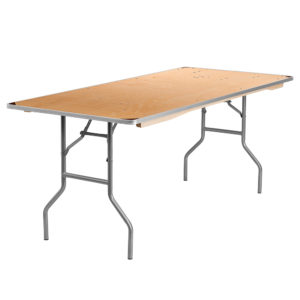 Rectangular-Table-6-Foot-Seats-6-to-8-people-36%22W-x-72%22L